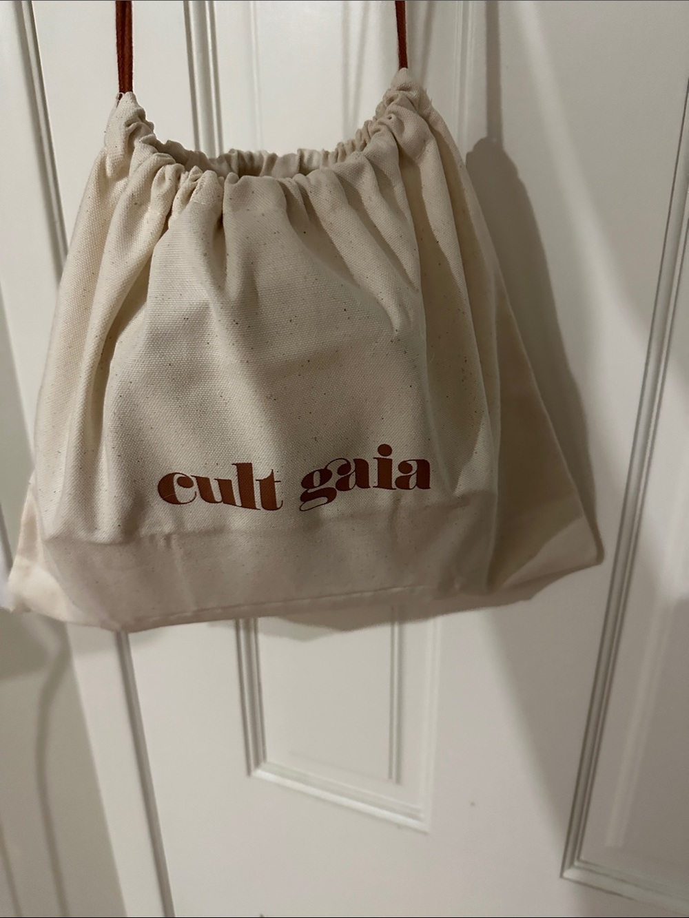 cult gaia Beige Woven Top-Handle Clutch - Picture 6 of 6